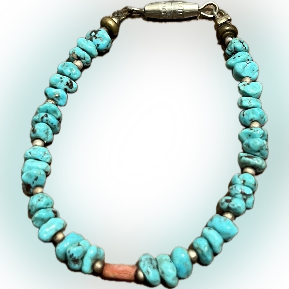 Turquoise Beaded Baby Bracelet